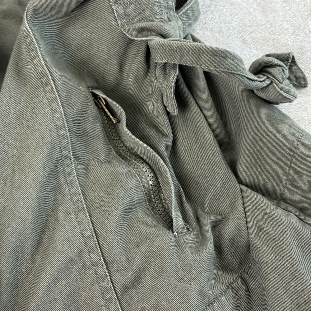 Ashley 26 International Jacket Womens‎ S M Olive Green Military Utility Ruffle - Picture 16 of 16